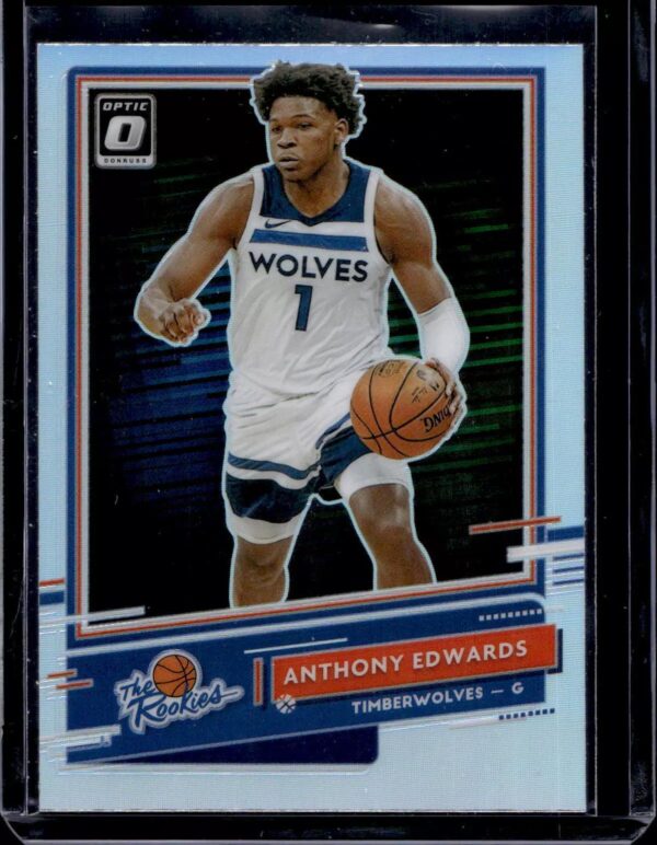 Anthony Edwards 2020-21 Donruss Optic The Rookies Holo Minnesota Timberwolves 5