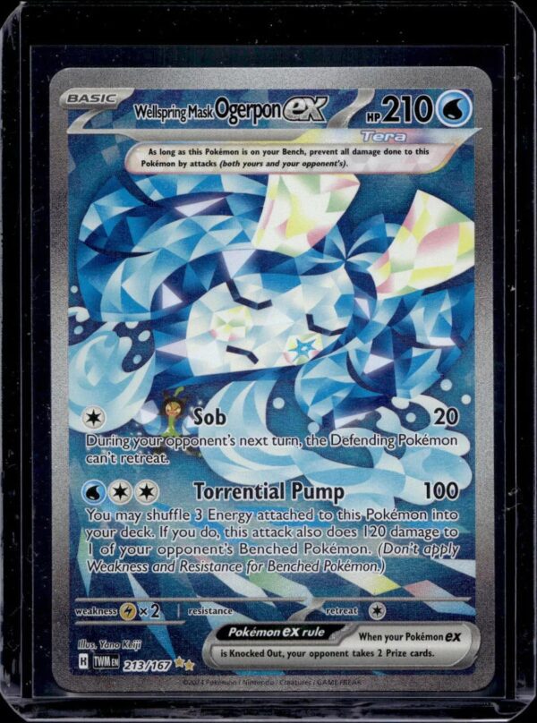 Wellspring Mask Ogerpon ex Pokemon Twilight Masquerade 213/167