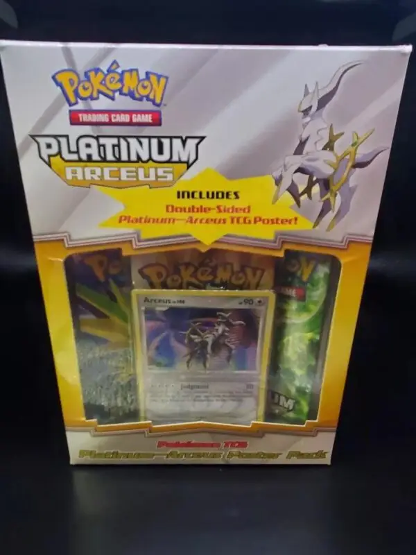 Platinum Arceus Poster Pack Box Pokemon TCG Factory Sealed 2009 Vintage Rare