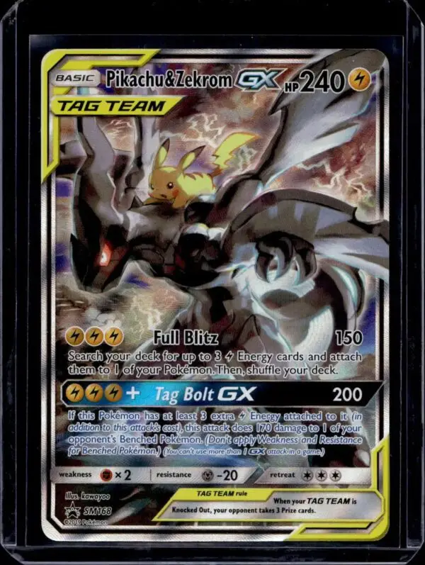 Pikachu & Zekrom GX Pokemon SM Promos SM168