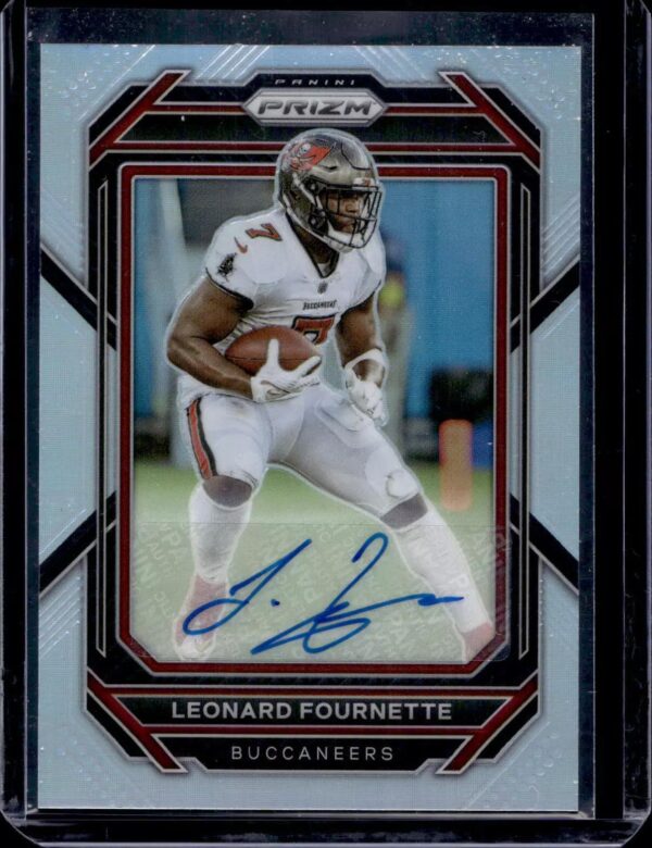 Leonard Fournette 2022 Panini Prizm Silver Auto Tampa Bay Buccaneers 274