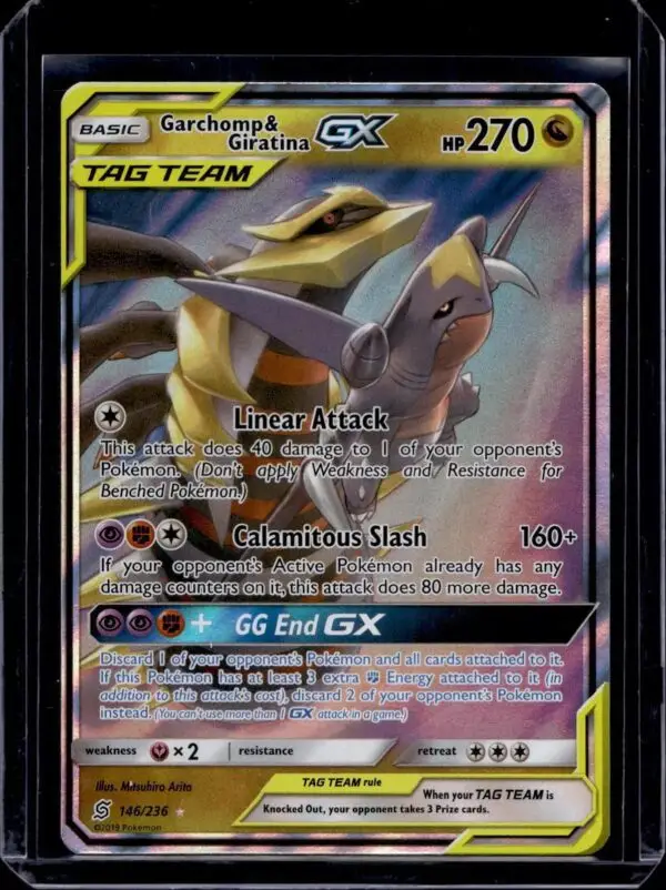 Garchomp & Giratina GX Pokemon SM - Unified Minds 146/236