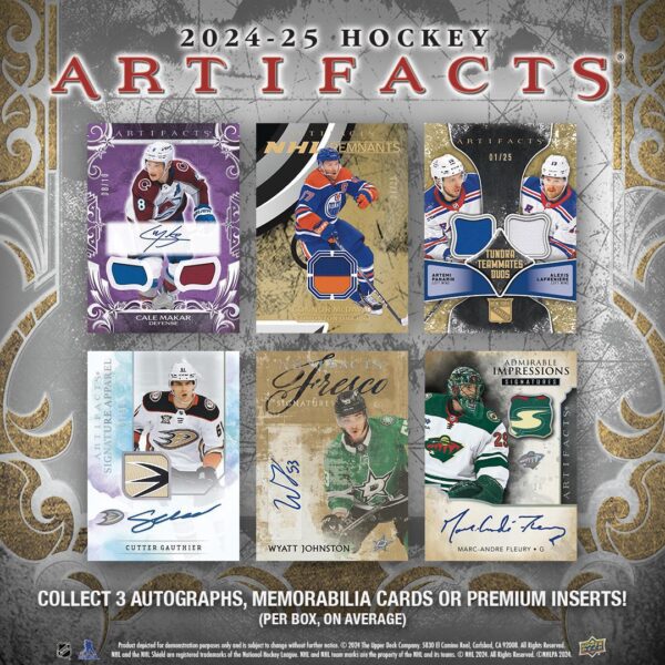 2024-25 Upper Deck Artifacts Hockey 10 Box PYT Inner Case Break #1351 - LIVE @ 12 PM CST 1/7