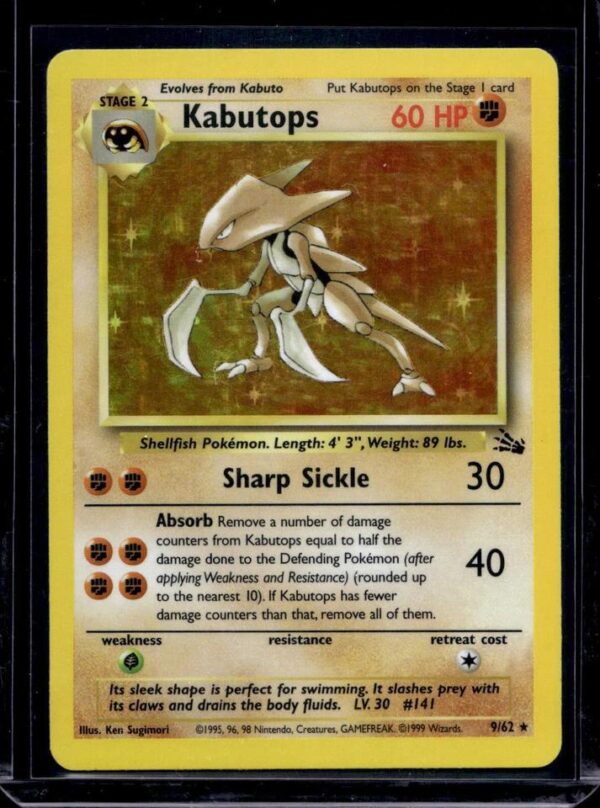 Kabutops Holo Pokemon Fossil 9/62