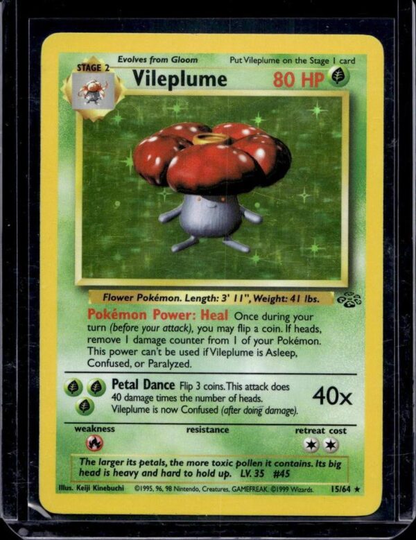 Vileplume Holo Pokemon Jungle 15/64