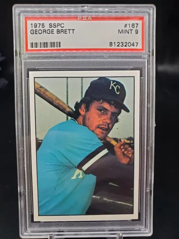 George Brett 1975 SSPC Rookie RC Kansas City Royals 167 PSA 9