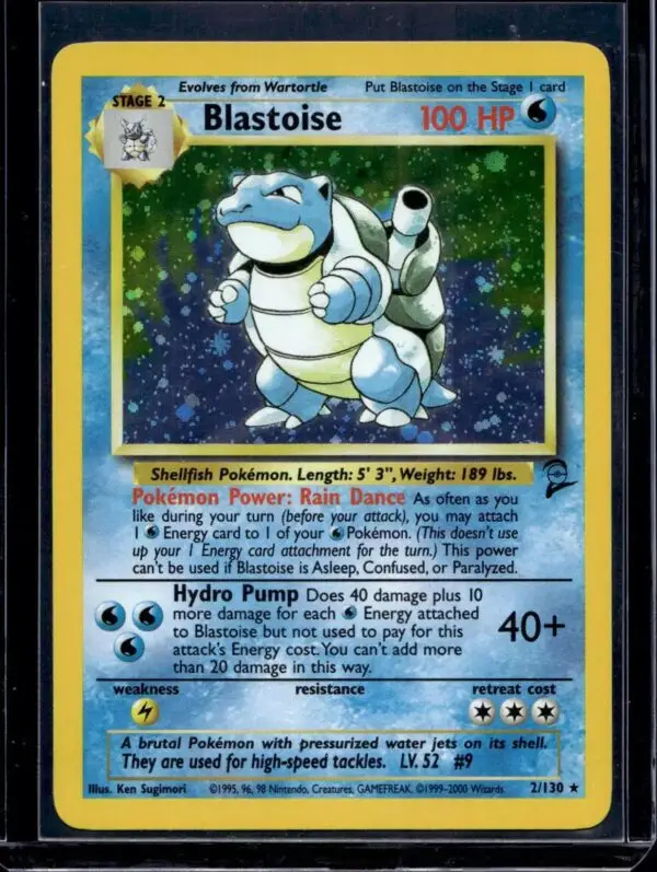 Blastoise Holo Pokemon Base Set 2 2/130