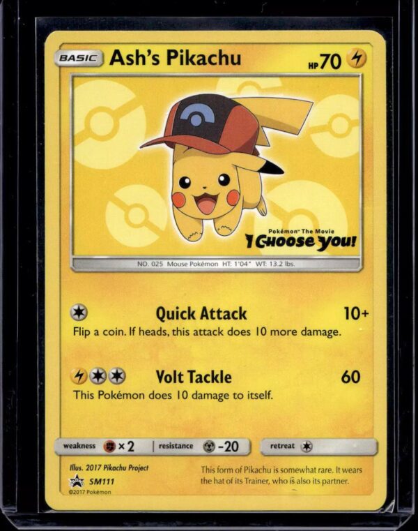 Ash's Pikachu Pokemon SM Promos SM111