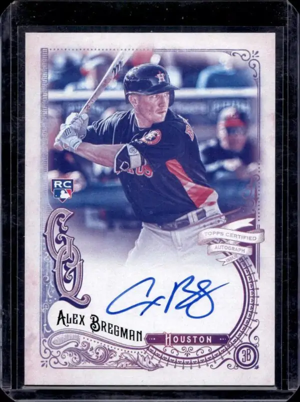 Alex Bregman 2017 Topps Gypsy Queen Missing Blackplate Auto RC Houston Astros GQA-AB