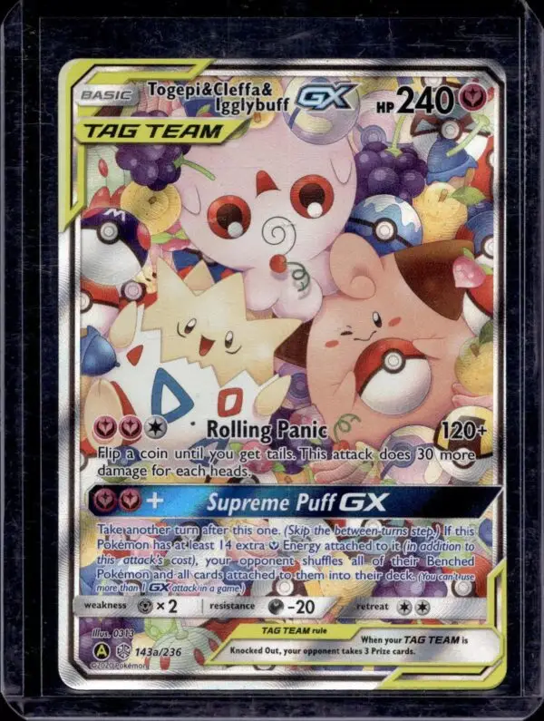 Togepi & Cleffa & Igglybuff GX Pokemon Alternate Art Promos 143a/236