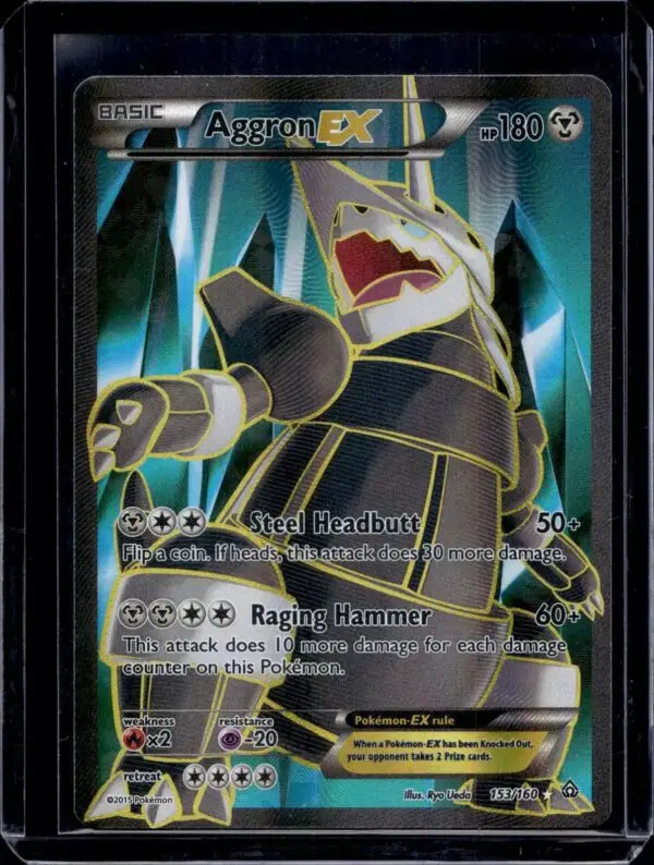 Aggron EX (153 Full Art) Pokemon XY - Primal Clash 153/160