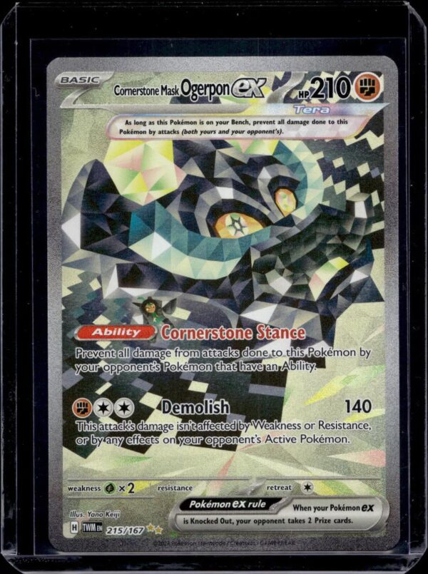 Cornerstone Mask Ogerpon ex Pokemon Twilight Masquerade 215/167