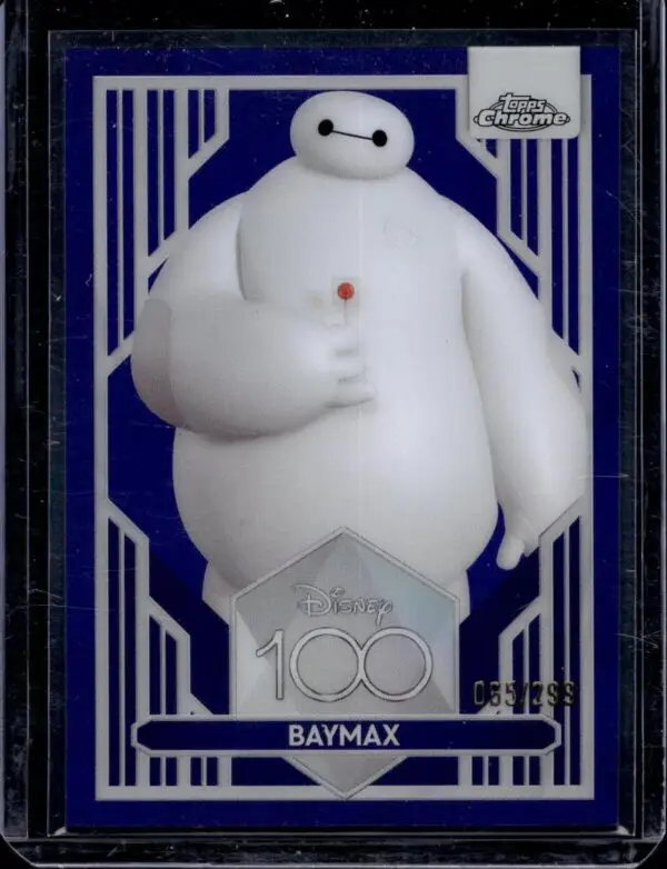 Baymax 2023 Topps Chrome Disney 100 Purple Refractor /299 27