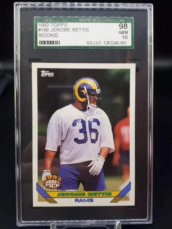 Jerome Bettis 1993 Topps Rookie RC Los Angeles Rams 166 SGC 10