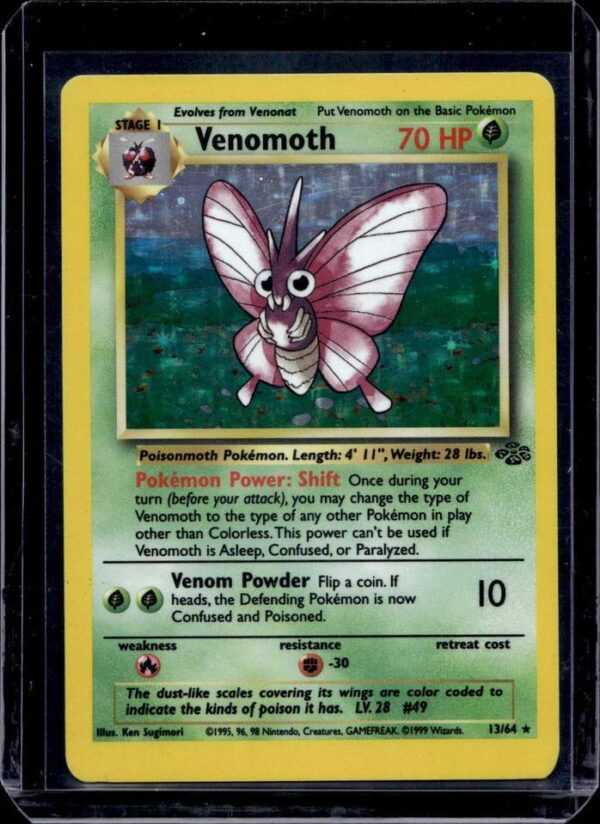 Venomoth Holo Pokemon Jungle 13/64