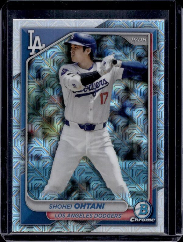 Shohei Ohtani 2024 Bowman Chrome Mega Mojo Refractor Los Angeles Dodgers 85