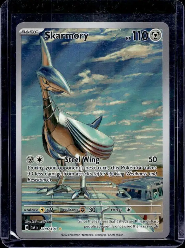 Skarmory Pokemon SV08: Surging Sparks 209/191