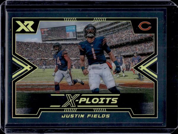 Justin Fields 2022 Panini XR X-Ploits Case Hit SSP Chicago Bears XP-8