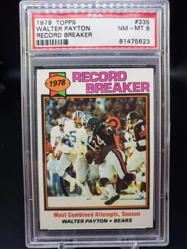 Walter Payton 1979 Topps Record Breaker Chicago Bears 335 PSA 8