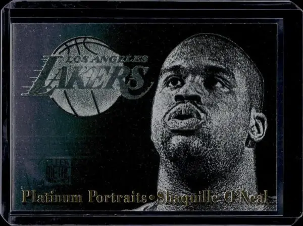 Shaquille O'Neal 1996-97 Metal Platinum Portraits Los Angeles Lakers 8