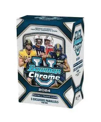 2024 Bowman University Chrome Football Blaster Box