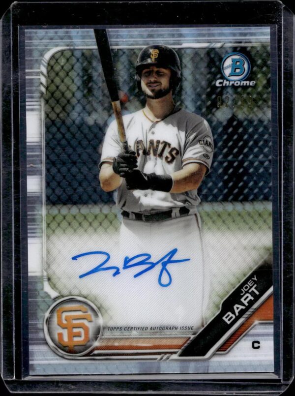 Joey Bart 2019 Bowman Draft Variation Auto /99 San Francisco Giants BDC-134