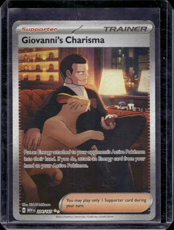 Giovanni's Charisma Pokemon SV: Scarlet & Violet 151 204/165