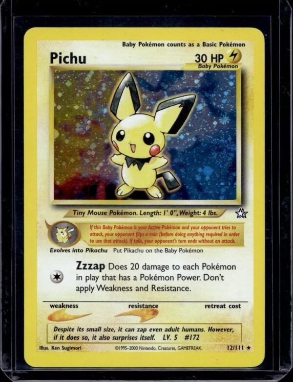 Pichu Holo Pokemon Neo Genesis 12/111