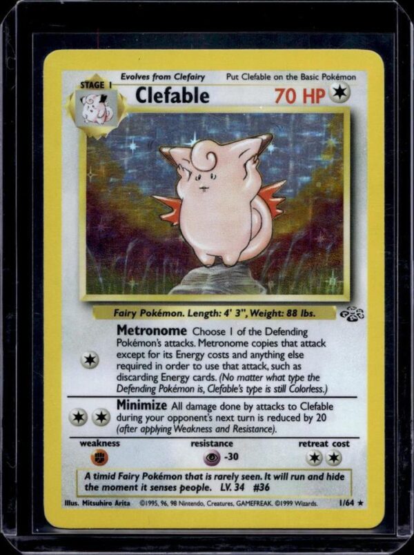 Clefable Holo Pokemon Jungle 1/64