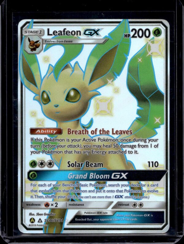 Leafeon GX Pokemon Hidden Fates: Shiny Vault SV46/SV94