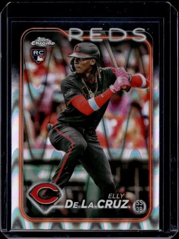 Elly De La Cruz 2024 Topps Chrome Raywave Refractor Rookie Cincinnati Reds 44