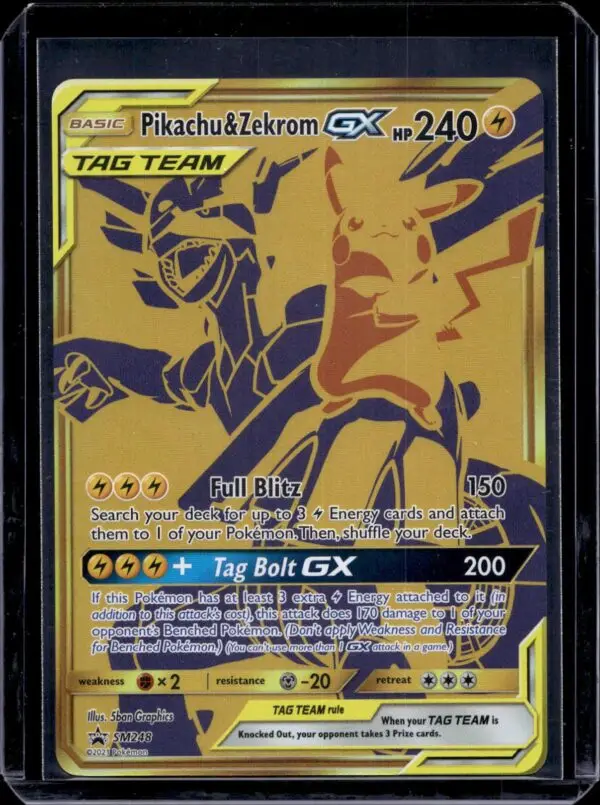 Pikachu & Zekrom GX Pokemon SM Promos SM248