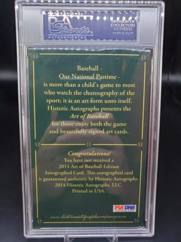 Mickey Mantle 2015 Historic Autographs Art Of Baseball 29/32 Yankees PSA 10 Auto - Image 2