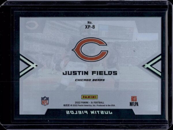 Justin Fields 2022 Panini XR X-Ploits Case Hit SSP Chicago Bears XP-8 - Image 2