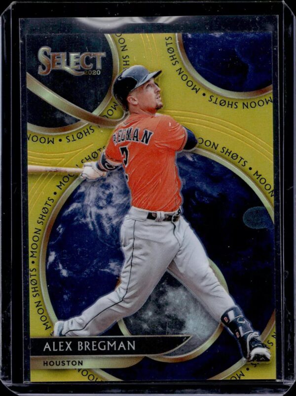 Alex Bregman 2020 Panini Select Moon Shots Gold /10 Houston Astros MS-19