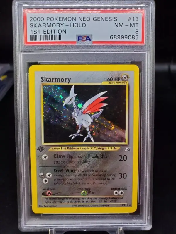 Skarmory Holo 1st Edition Pokemon Neo Genesis 13/111 PSA 8