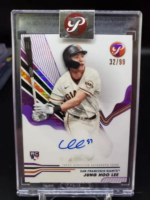 Jung Hoo Lee 2024 Topps Pristine Purple Auto /99 RC San Francisco Giants PA-JHL