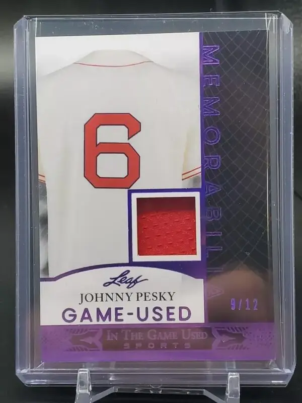 Johnny Pesky 2024 Leaf In The Game Used Game Used Relic /12 Boston Red Sox GUM-31