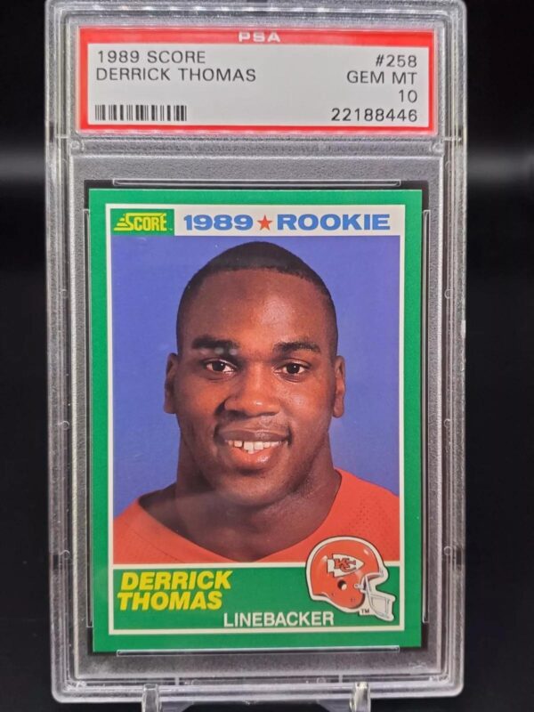 Derrick Thomas 1989 Score Rookie RC Kansas City Chiefs 258 PSA 10