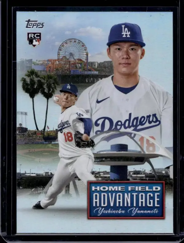 Yoshinobu Yamamoto 2024 Topps Home Field Advantage RC Los Angeles Dodgers HFA-20