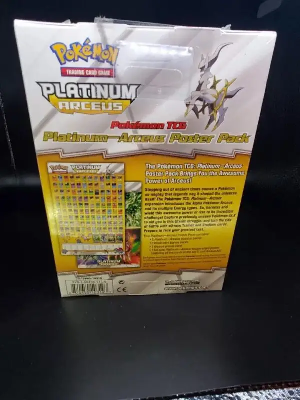 Platinum Arceus Poster Pack Box Pokemon TCG Factory Sealed 2009 Vintage Rare - Image 2