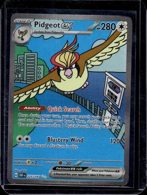 Pidgeot ex Pokemon SV03: Obsidian Flames 225/197