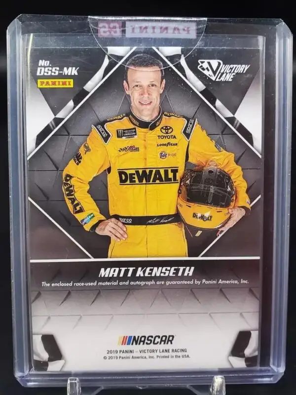 Matt Kenseth 2019 Panini Victory Lane Relic Auto DSS-MK - Image 2