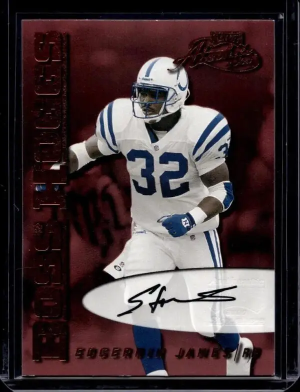 Edgerrin James 2000 Playoff Absolute Boss Hogg Auto Indianapolis Colts BH-7