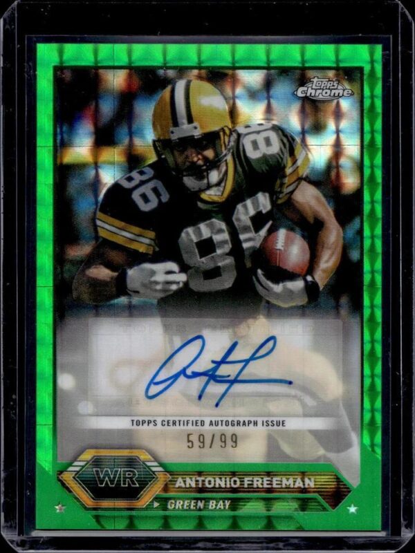 Antonio Freeman 2023 Topps Composite Green Refractor Auto /99 Green Bay Packers TCA-AF