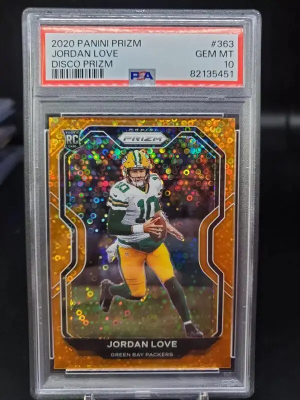 Jordan Love 2020 Panini Prizm Disco RC Green Bay Packers 363 PSA 10