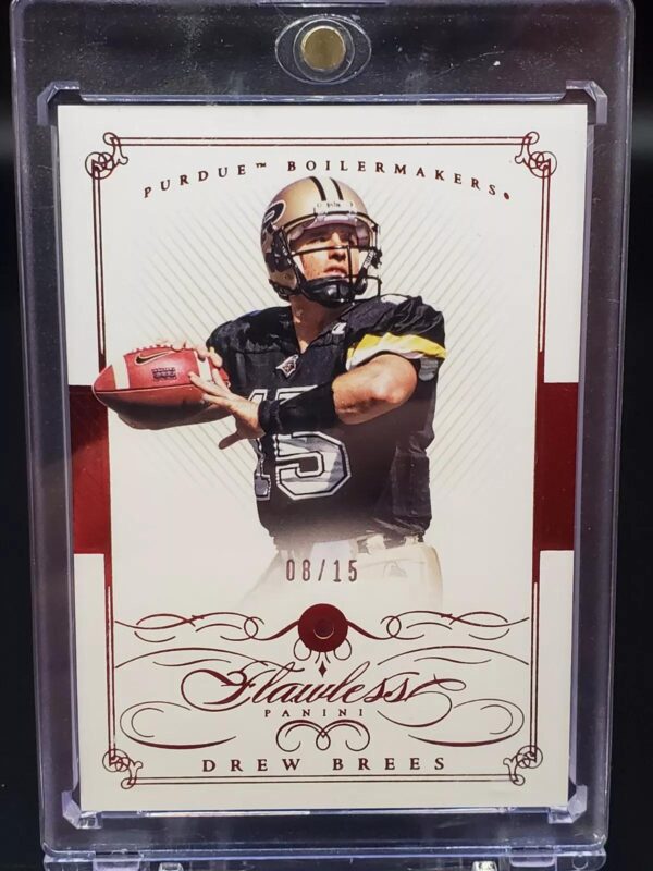 Drew Brees 2015 National Treasures Flawless Ruby /15 Purdue Boilermakers 48