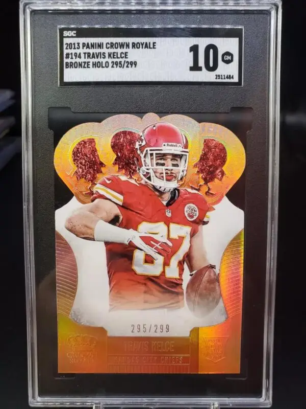 Travis Kelce 2013 Panini Crown Royale Bronze Holo /299 RC Kansas City Chiefs 194 SGC 10