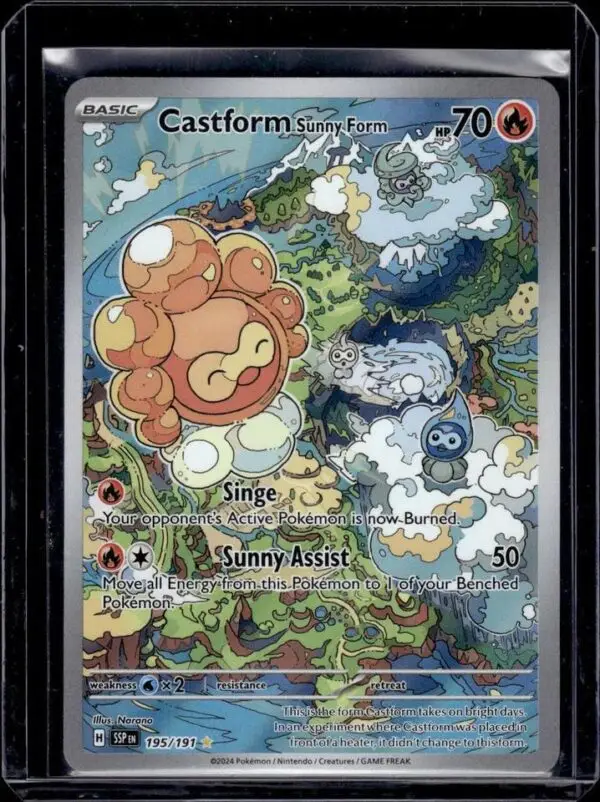 Castform Sunny Form Pokemon Surging Sparks 195/191