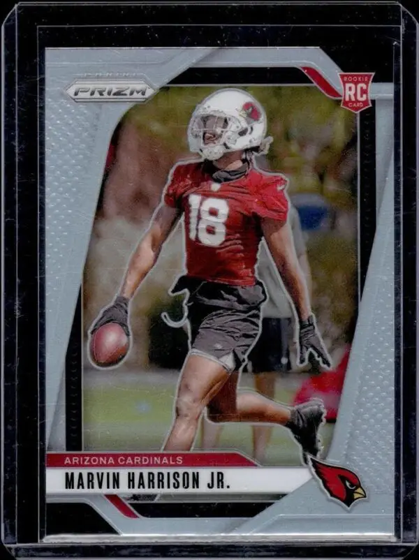 Marvin Harrison Jr. 2024 Panini Prizm Silver Rookie Arizona Cardinals 375